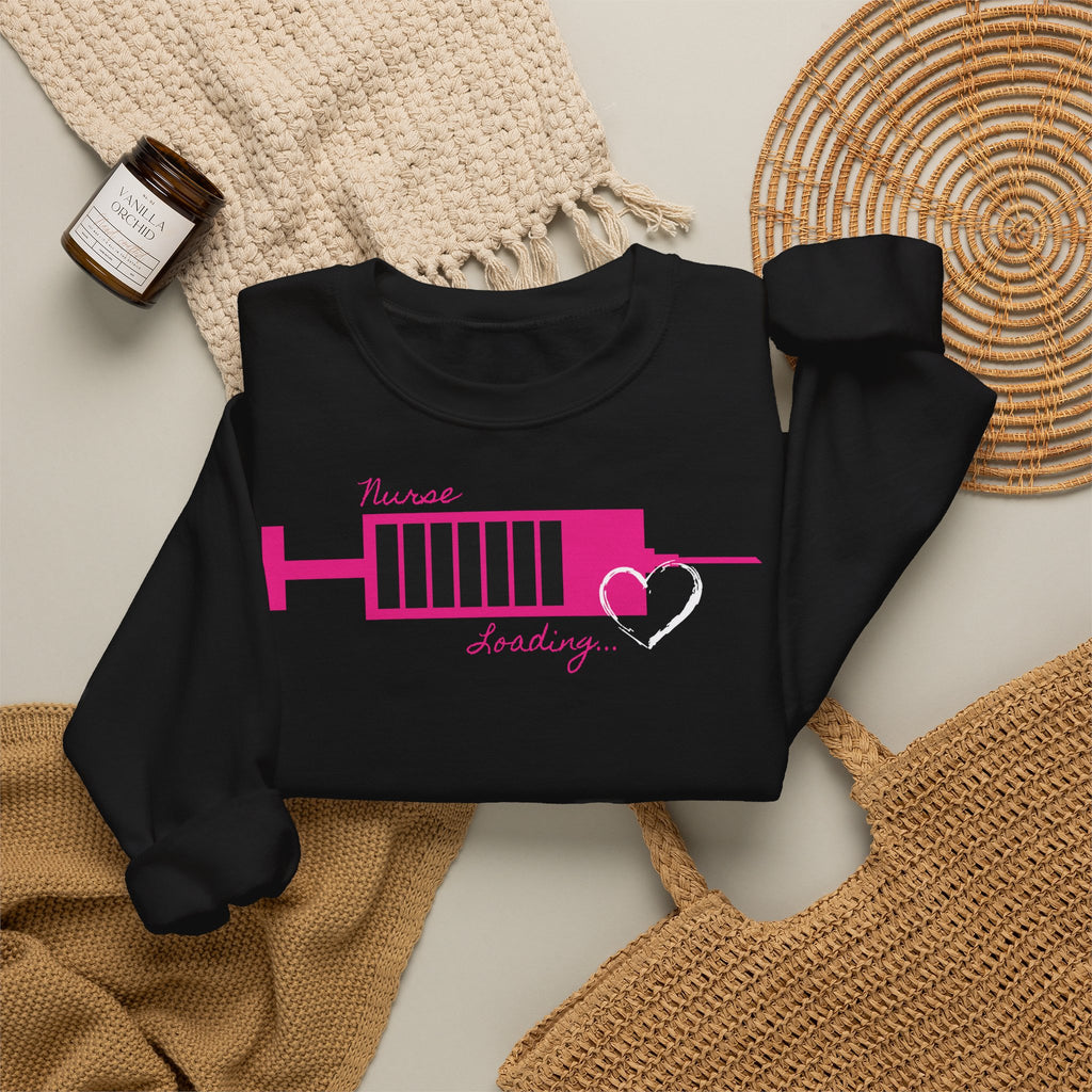 Pink Nurse Loading Sweatshirt