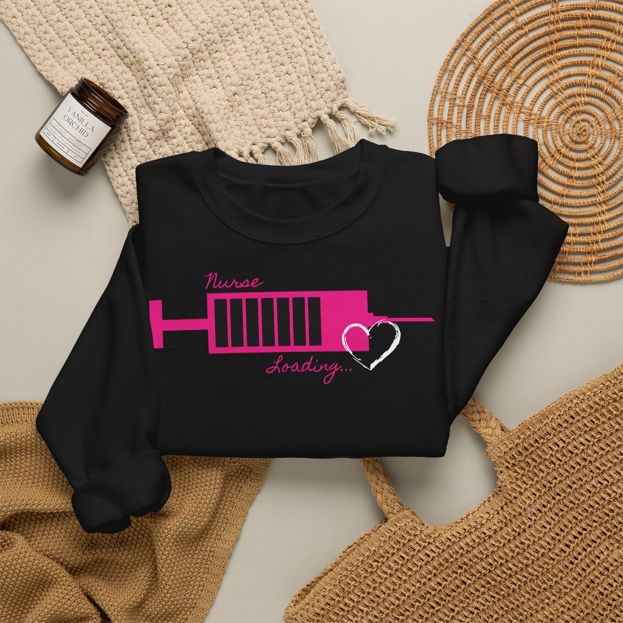 Pink Nurse Loading Sweatshirt