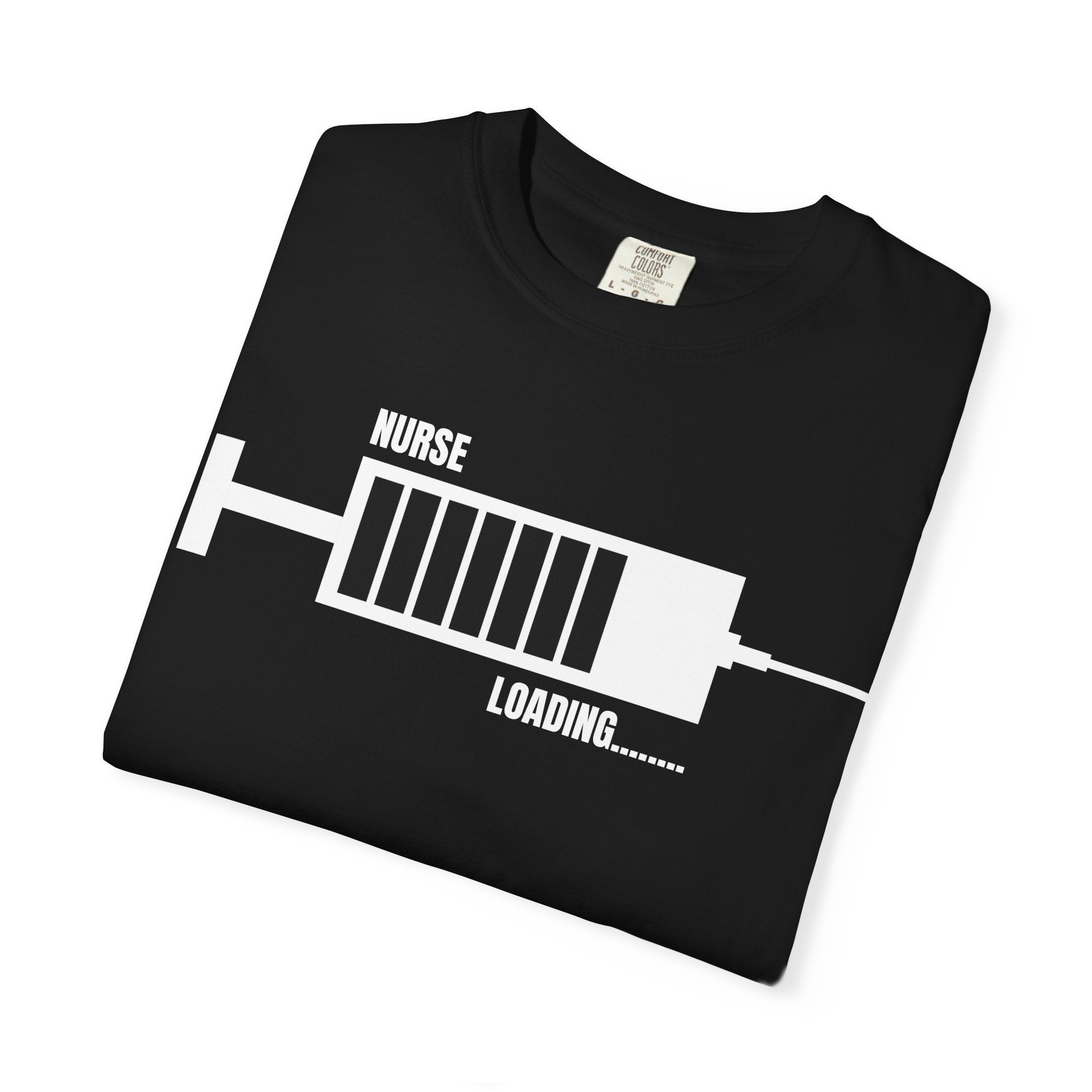 Nurse Loading White Graphic Tee