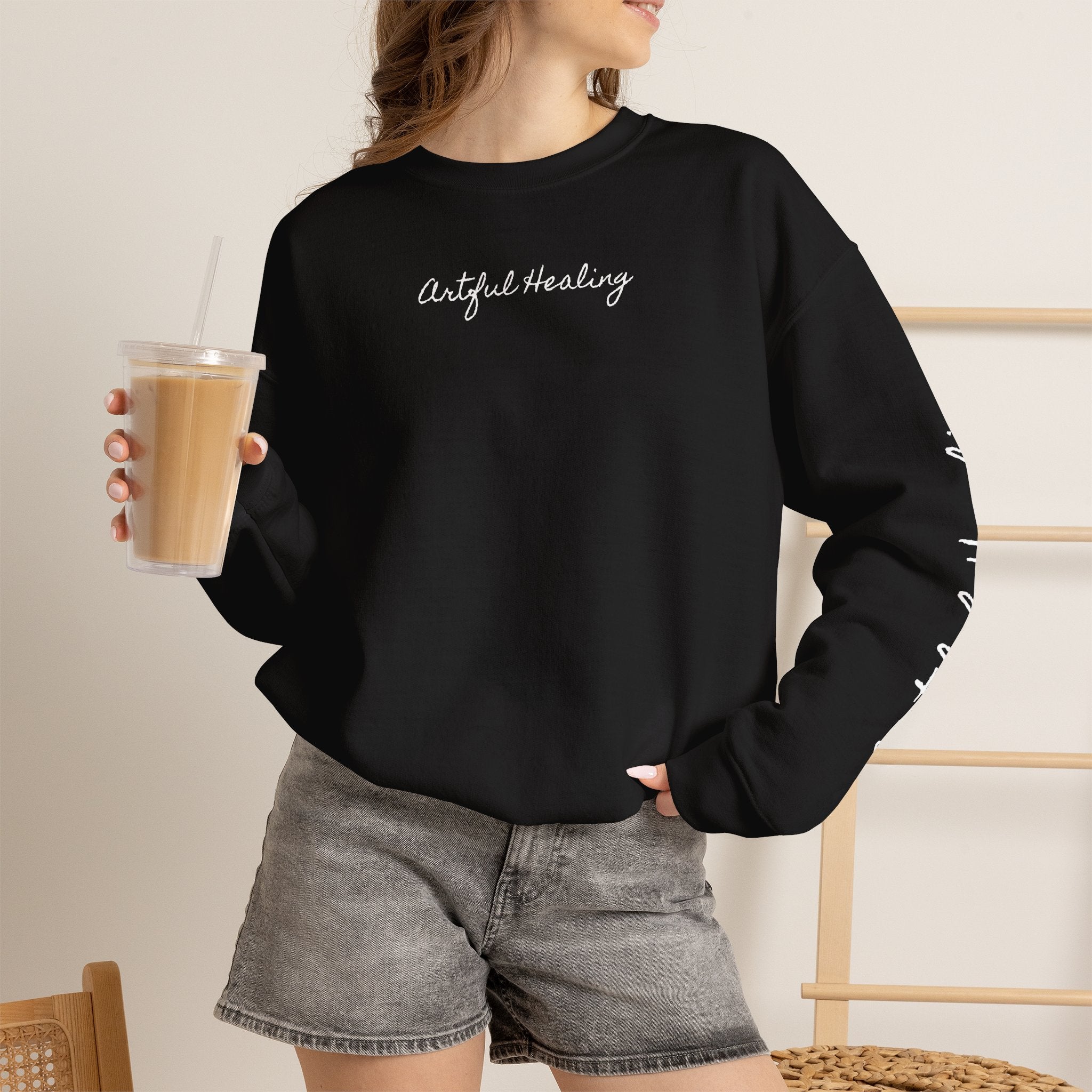 Artful Healing Brain outline Sweatshirt