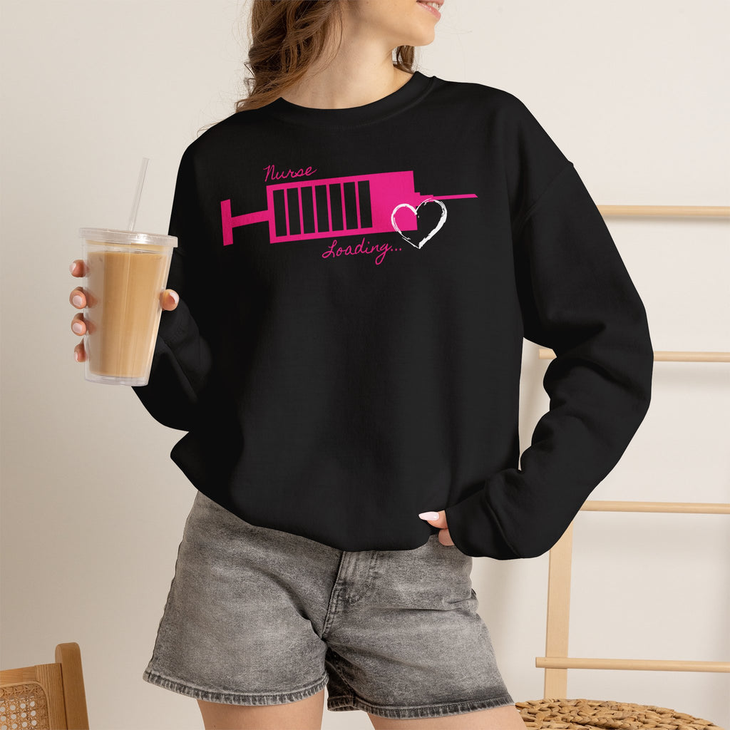 Pink Nurse Loading Sweatshirt
