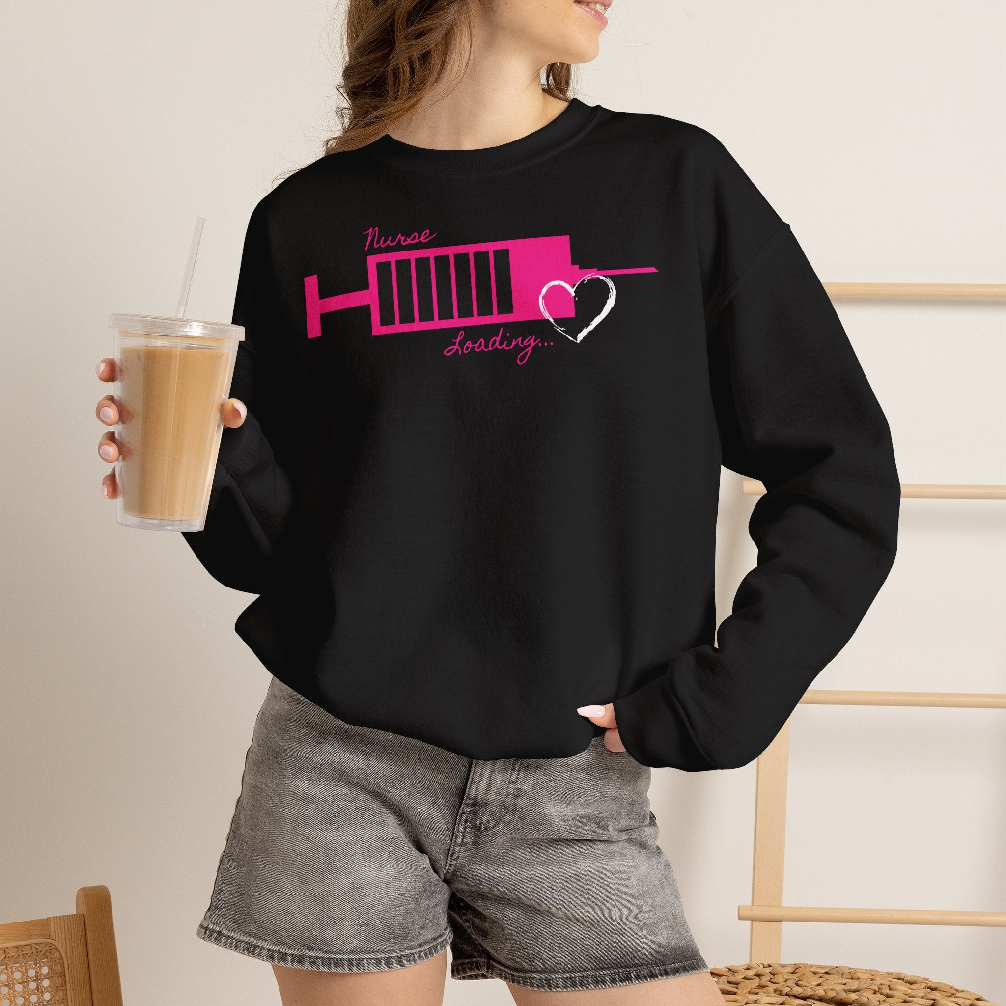 Pink Nurse Loading Sweatshirt