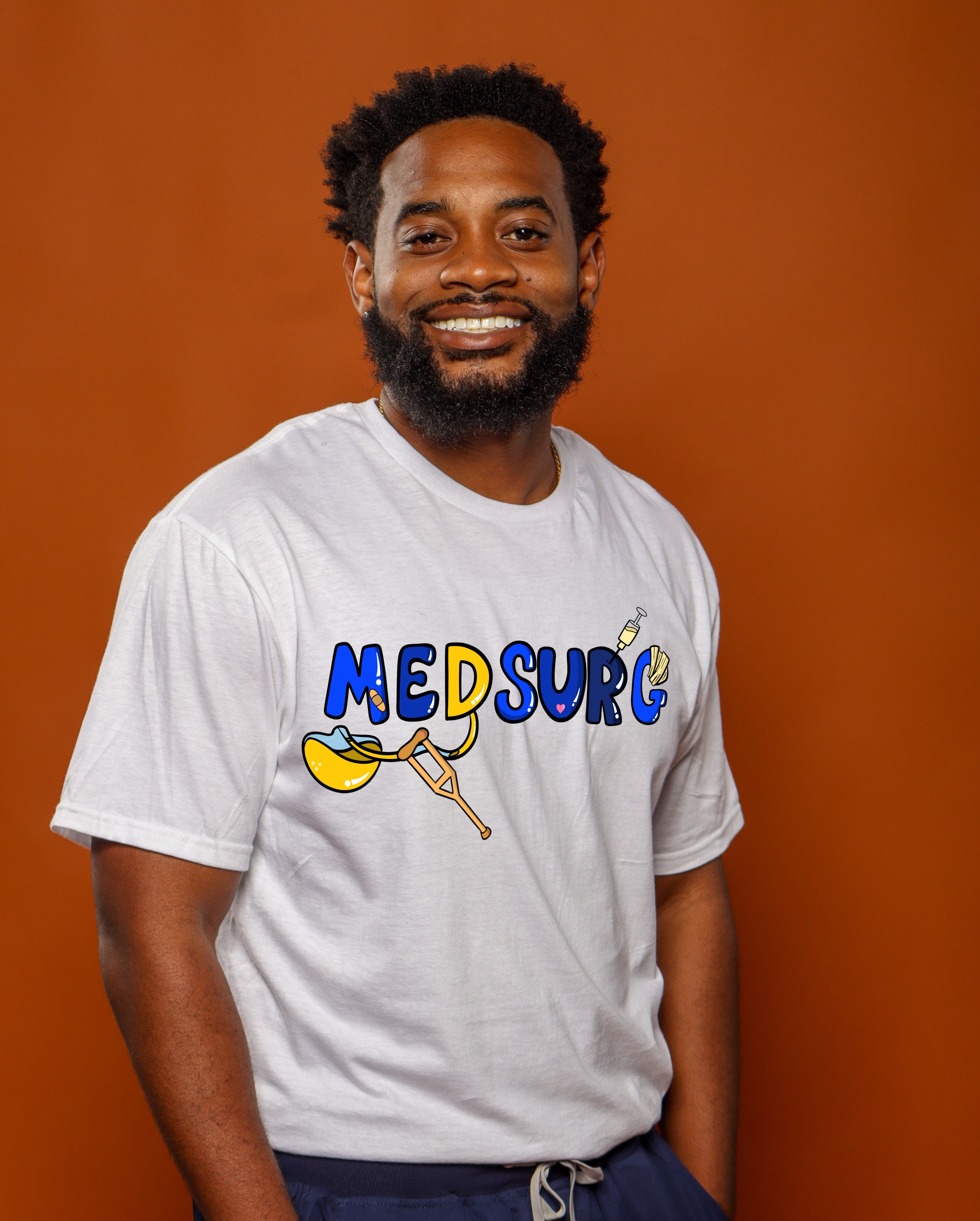 Medical Surgical Short Sleeve White Tee