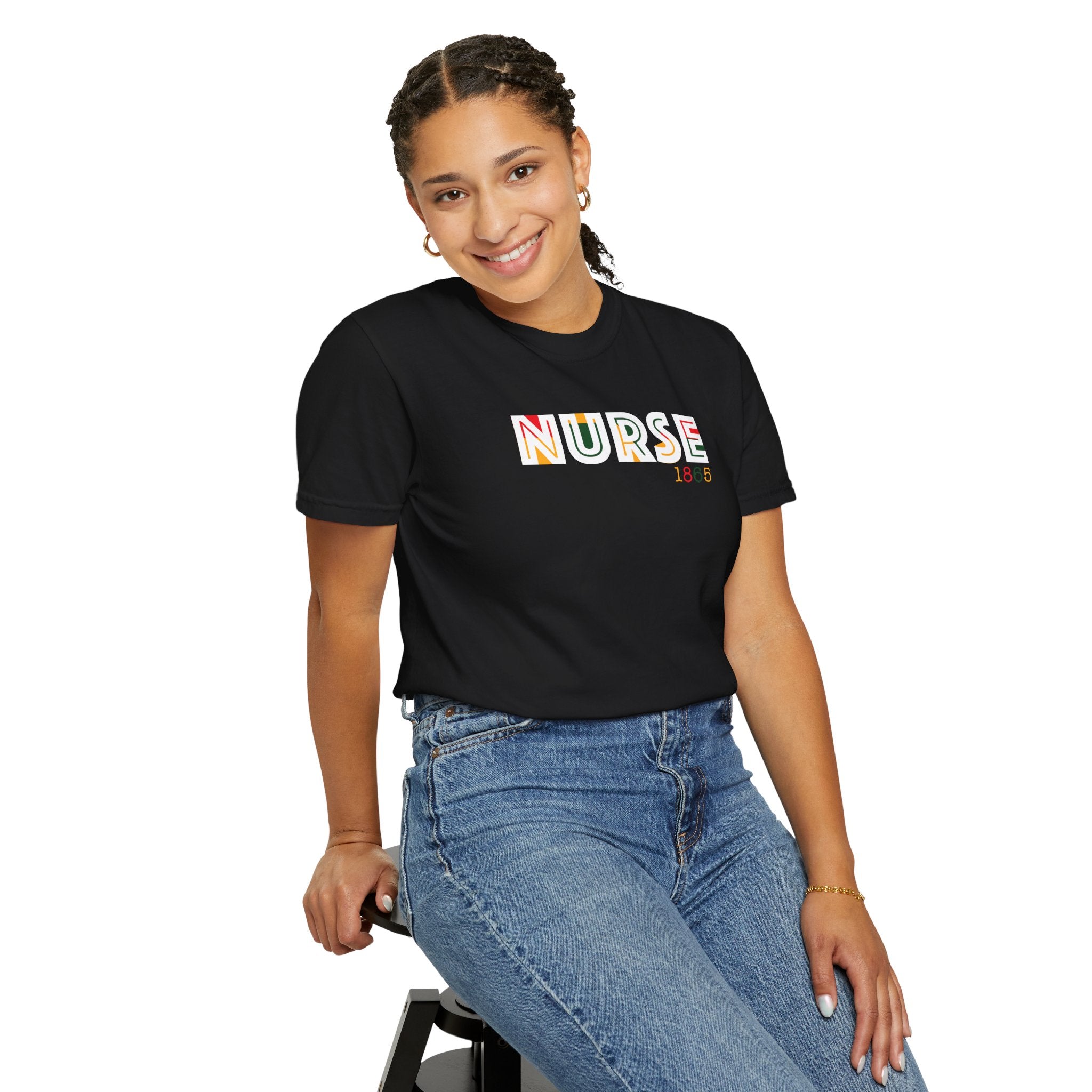 Nurse 1865 Black Graphic Tee