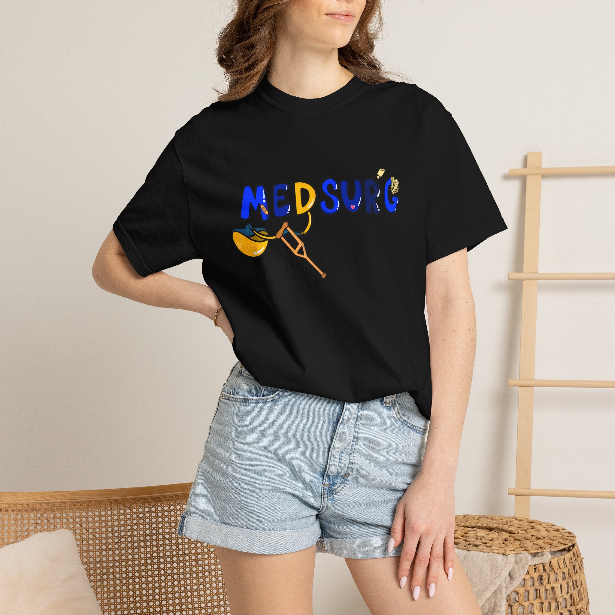 Medical Surgical Short Sleeve White Tee